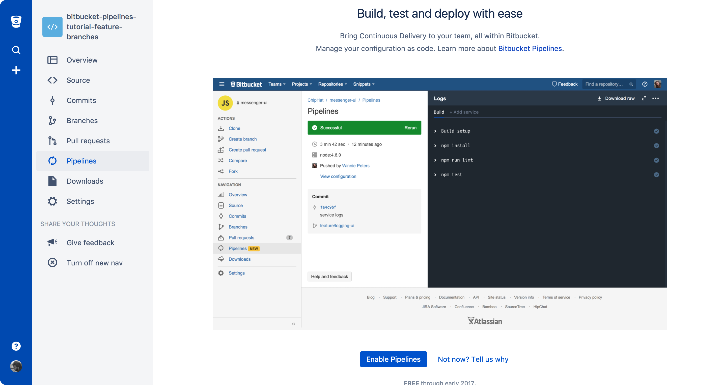 Continuous Delivery with Feature Branches Atlassian